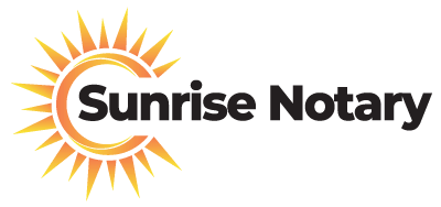 sunrise notary logo